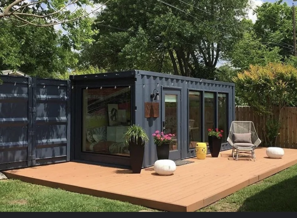 Backyard Container Studio exterior